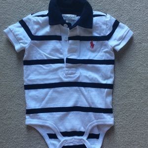 Ralph Lauren Baby Boy Mesh Polo one piece